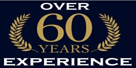 60 YEARS OF EXPERIENCE